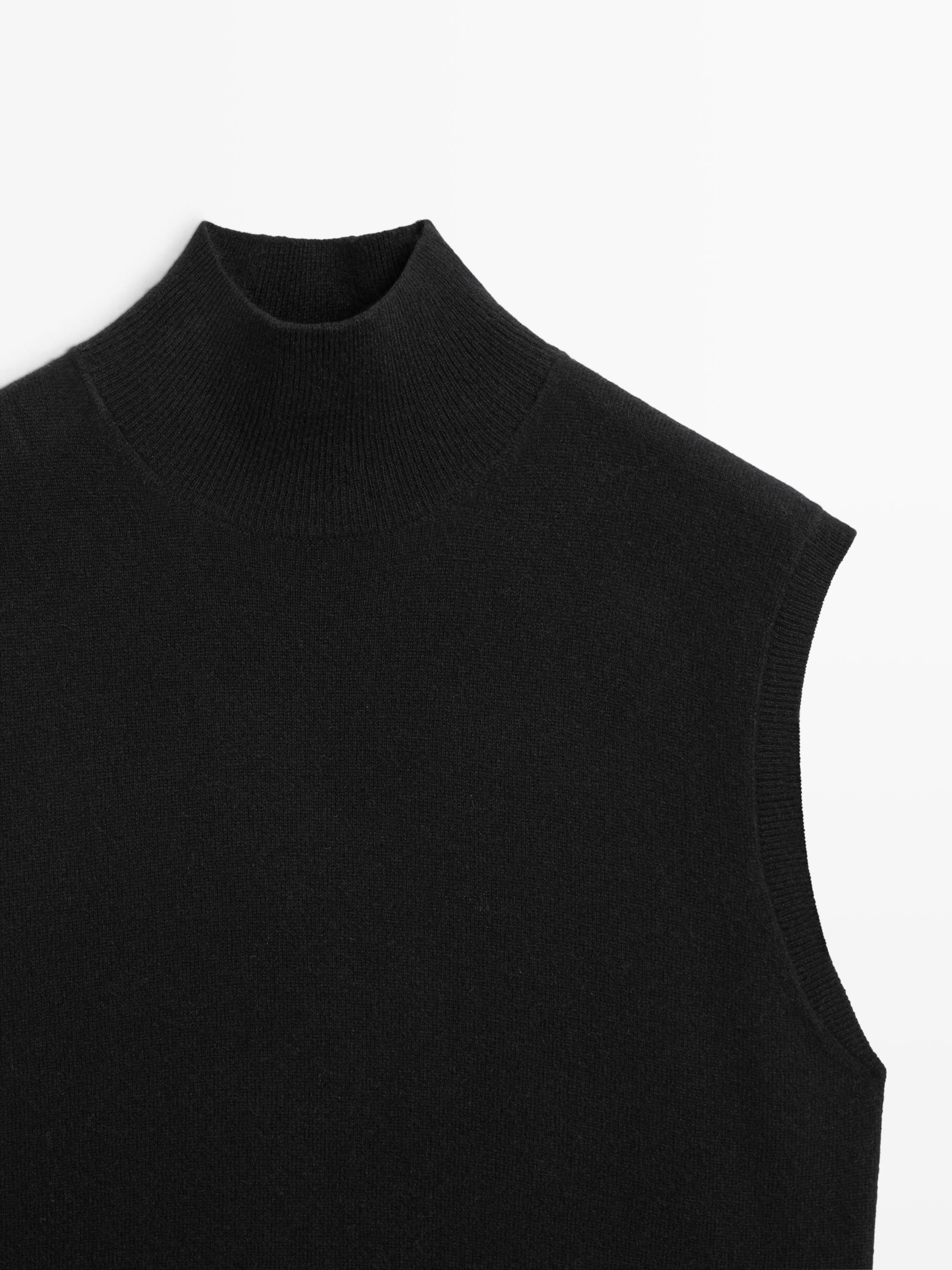 100% cashmere knit vest